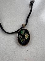 Ovale hanger, abalone-schelp (paua shell), sieraden, mode, Verzenden, Overige materialen