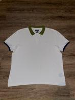 Vilebrequin heren witte polo shirt legergroen detail mt XXL, Kleding | Heren, Wit, Vilebrequin, Overige maten, Ophalen of Verzenden