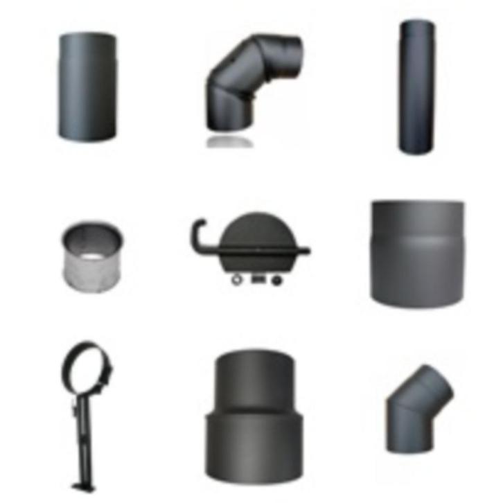 Dikwandige Kachelpijpen 120 130 150 160 180 200mm Amsterdam, Doe-het-zelf en Verbouw, Buizen en Afvoer, Nieuw, Ophalen of Verzenden