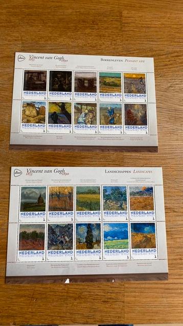 Postfris 2 postzegelvellen Vincent van Gogh beschikbaar voor biedingen