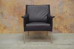 ZGANieuw! paarse leren Design on Stock Limec fauteuil, Huis en Inrichting, Fauteuils, Stock limec, Design, 75 tot 100 cm, Ophalen of Verzenden