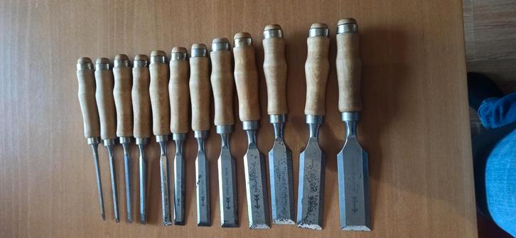 Pfeil beitelset 12-delig – 700965, Doe-het-zelf en Verbouw, Gereedschap | Handgereedschap, Gebruikt, Ophalen of Verzenden