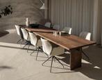 Tafel hout table du sud anne claus 220x80 zwart, Ophalen, Eikenhout, 200 cm of meer, 50 tot 100 cm