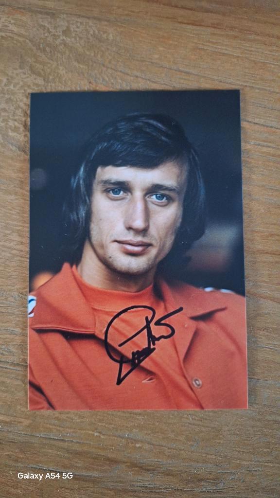 Foto Rob Rensenbrink met handtekening (print) # Oranje 1974, Verzamelen, Sportartikelen en Voetbal, Nieuw, Overige typen, Overige binnenlandse clubs
