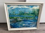 Klassiek Landschap Schilderij 70x60cm, Antiek en Kunst, Ophalen