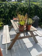 Picknicktafel, Tuin en Terras, Picknicktafels, Ophalen, Gebruikt, Rechthoekig, Hout