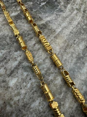 Prachtige 18k Gouden Schakel Ketting beschikbaar voor biedingen