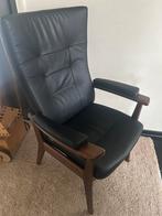 Farstrup plus 5910 design stoel zwart leer senior fauteuil, Ophalen, Zo goed als nieuw, Leer, 50 tot 75 cm