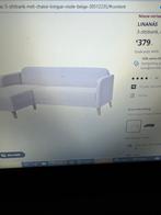 Linanas Ikea bank chaise longue paar maanden oud!!, Huis en Inrichting, Banken | Sofa's en Chaises Longues, Zo goed als nieuw