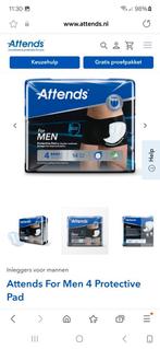 4x Attends level 4 incontinentie inleggers voor mannen, Ophalen, Nieuw