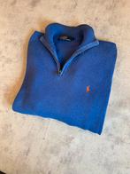 Ralph Lauren 1/4 Zip Trui - Stijlvol en Comfortabel, Ophalen of Verzenden, Zo goed als nieuw, Maat 52/54 (L), Blauw