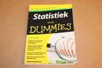 Statistiek voor Dummies — Praktische Hulp en Uitleg, Ophalen of Verzenden, Alpha, Gelezen, HBO