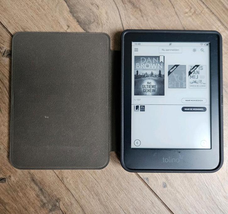 Mooie Tolino Shine 4 ereader met sleepcover, Computers en Software, E-readers, Gebruikt, 6 inch of minder, 16 GB of meer, Touchscreen