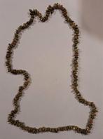 Ketting met groene steentjes - 80 cm, Ophalen of Verzenden, Zo goed als nieuw, Steen of Mineraal, Met edelsteen