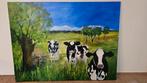 Schilderij koeien, Huis en Inrichting, Ophalen, Oorspronkelijke maker, Zo goed als nieuw, Schilderij