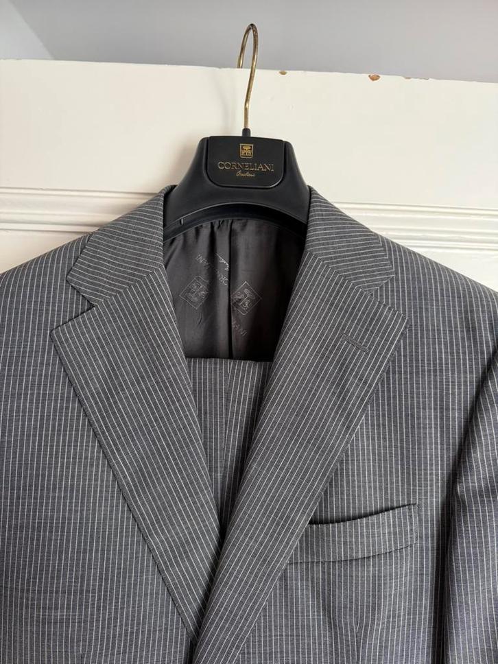 Corneliani per Oger, super 150, grijs, mt 98/48lang, Kleding | Heren, Kostuums en Colberts, Zo goed als nieuw, Maat 48/50 (M)