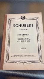 Schubert impromptus en Moments musico 87 blz nette staat, Gebruikt, Klassiek, Ophalen of Verzenden, Artiest of Componist