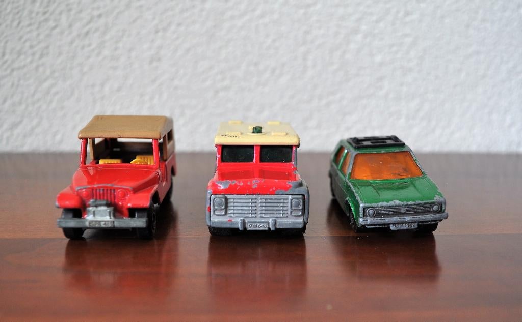 Matchbox Superfast Jeep Truck VW Golf 1976-1977-1978, Ophalen of Verzenden, Gebruikt, Auto