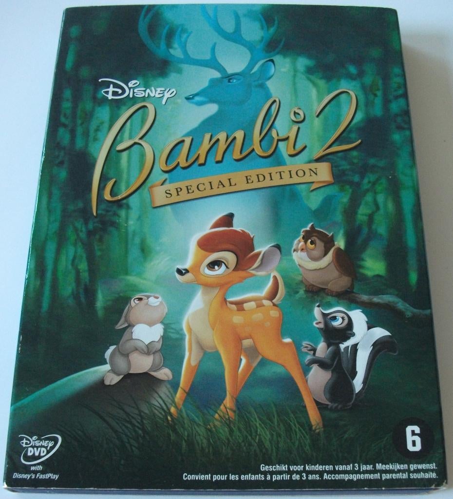 Dvd *** BAMBI 2 *** Special Edition Walt Disney, Overige genres, Ophalen of Verzenden, Zo goed als nieuw, Vanaf 6 jaar