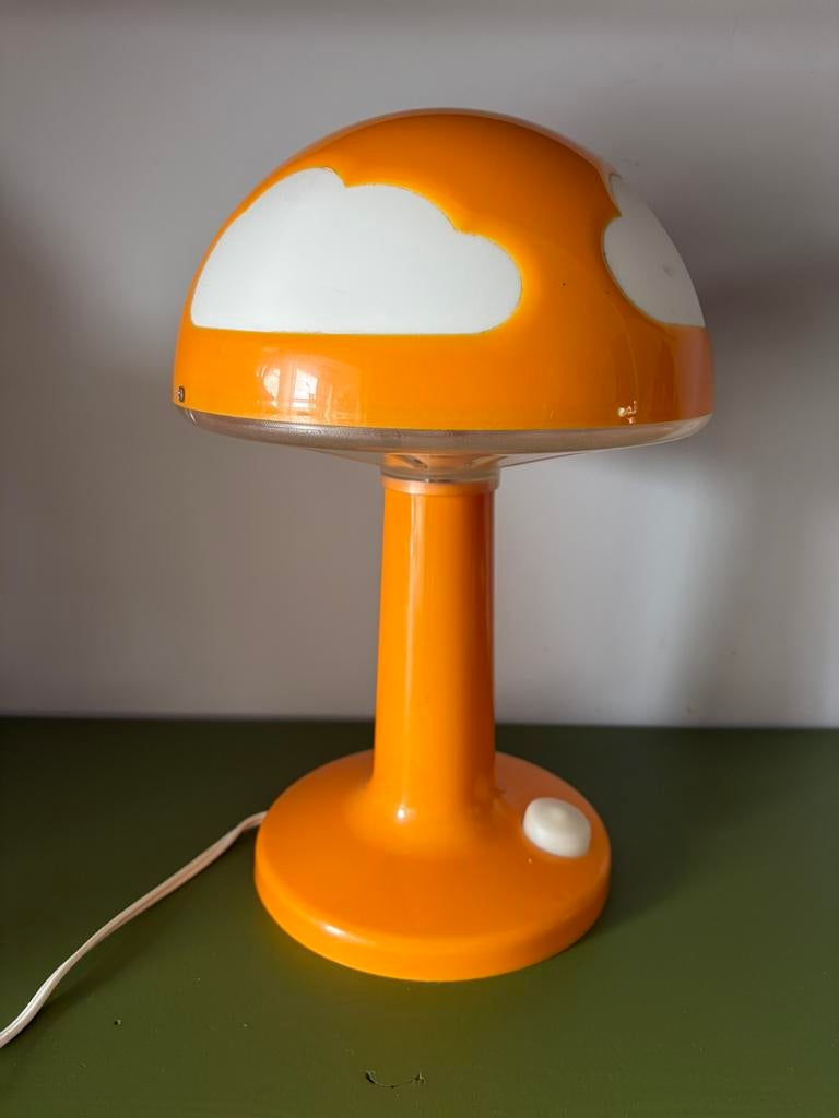 IKEA vintage Skojig wolken lamp oranje, Ophalen of Verzenden, Gebruikt, Kunststof, Minder dan 50 cm