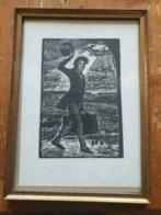 Houtsnede Poul Christensen voor HC Anderson " Julius ", Antiek en Kunst, Ophalen