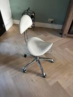 Witte tabouret met rugleuning, Ophalen, Zo goed als nieuw, Overige typen