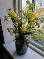 Fidrio glas met Zijdebloemboeket Voorjaar, Huis en Inrichting, Ophalen of Verzenden, Nieuw