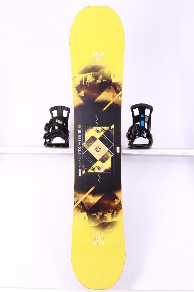 160 snowboard SALOMON WILD CARD XL unite, black/yellow, Ophalen of Verzenden, Gebruikt, Board