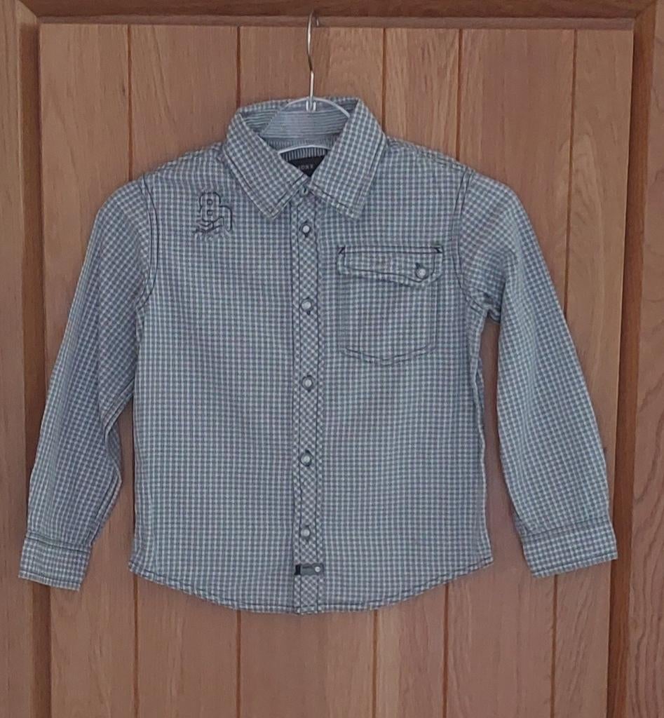 Mexx overhemd geruit -  Maat 110/116, Overhemd of Blouse, Zo goed als nieuw, Jongen, Ophalen