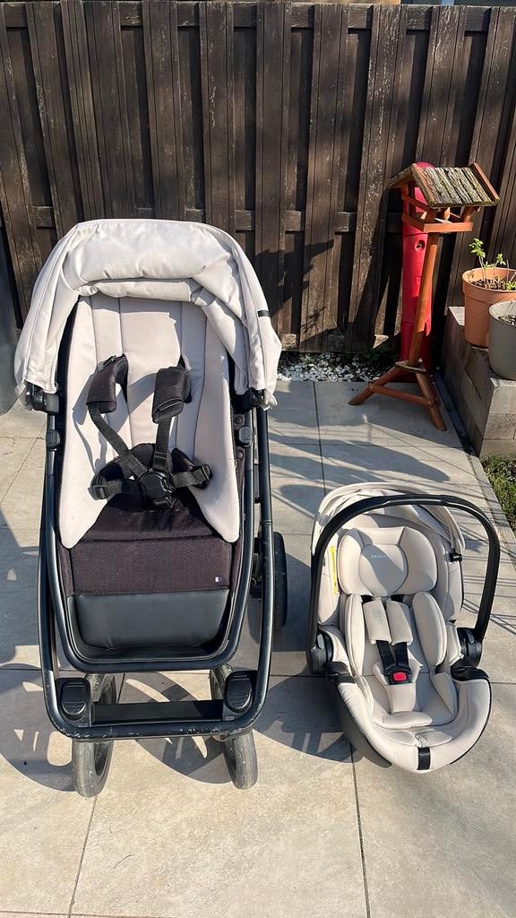 Dubatti Two Kinderwagen + Kinderstoel babysafe 5Z2 beige, Kinderen en Baby's, Kinderwagens en Combinaties, Ophalen, Zo goed als nieuw