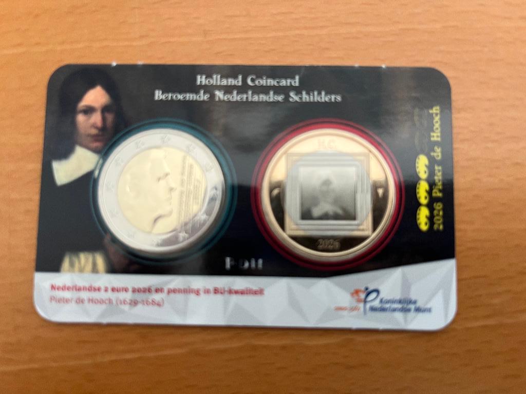 Holland coincards  Beroemde Nederlandse Schilders, Ophalen of Verzenden, Overige landen, 2 euro, Losse munt
