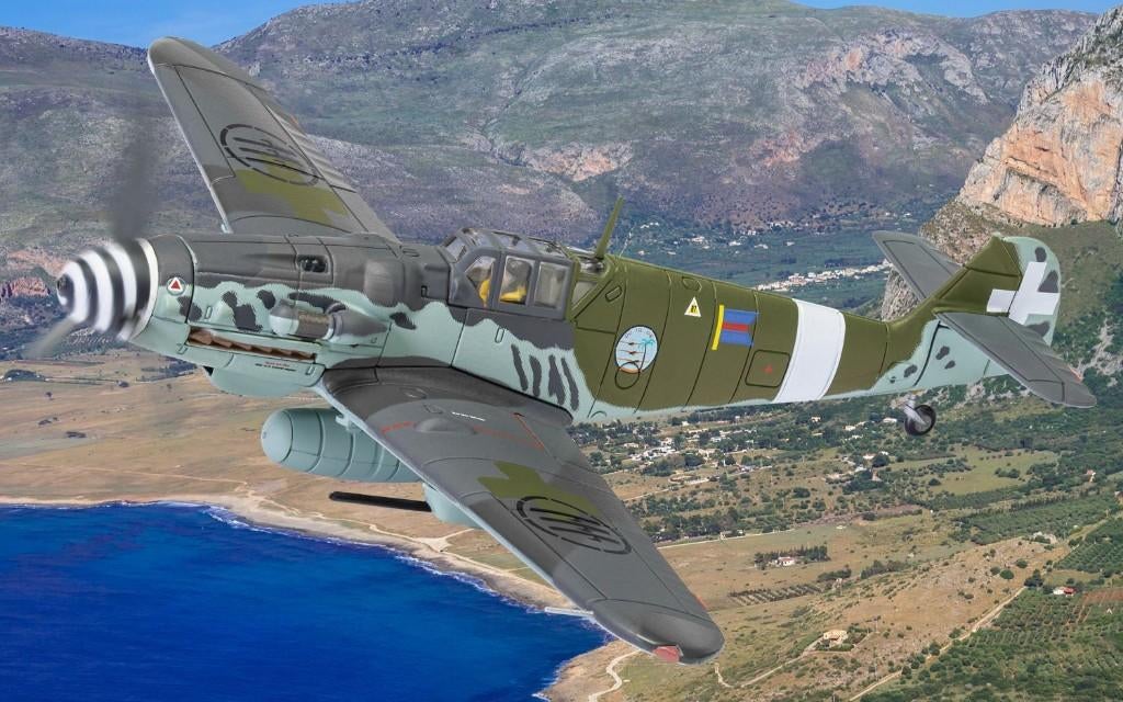 Messerschmitt Bf 109G-6 Trop Regia Aeronautica Corgi AA27112, Carmodel s.r.l. Viale Europa Unita snc info@modelcarswholesale.com