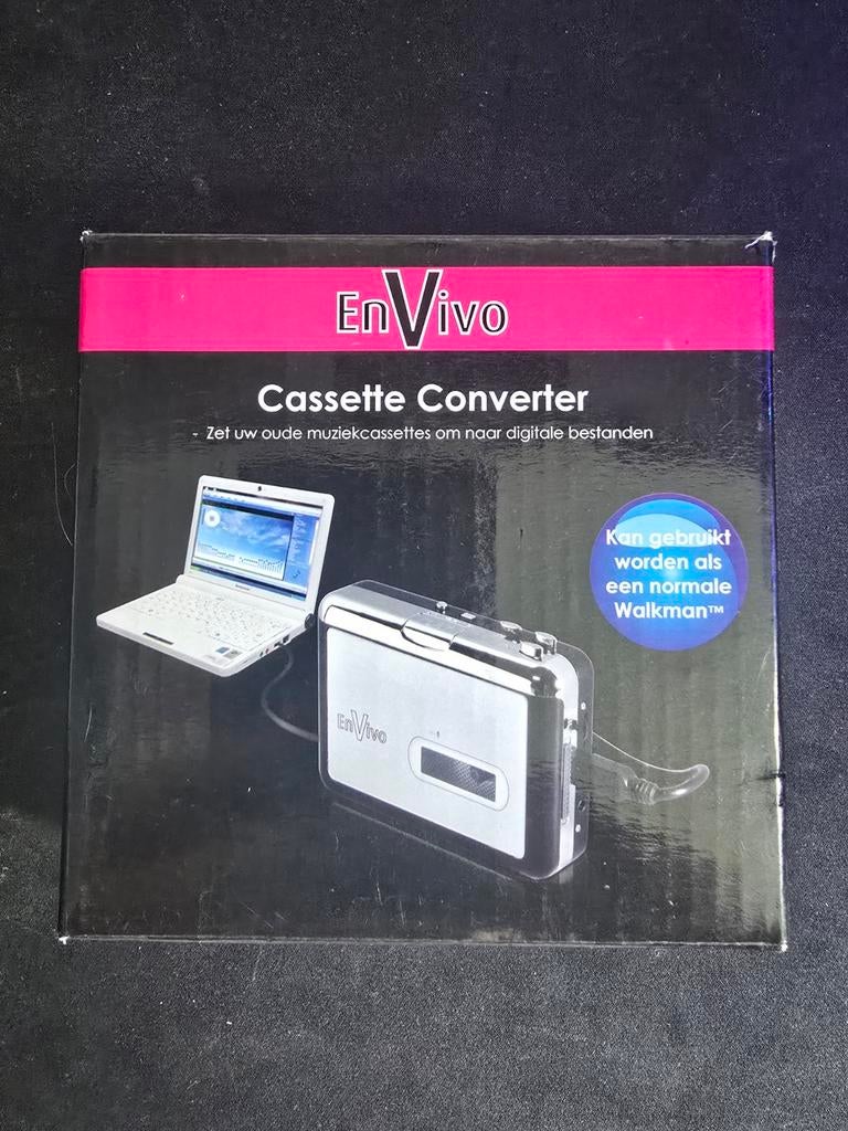 EnVivo Cassette Converter – Nieuw in doos – USB naar MP3, Ophalen of Verzenden, Nieuw