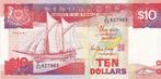 SINGAPORE  TEN  DOLLARS   mooi biljet, Ophalen of Verzenden, Overige landen