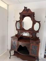 Antiek dressoir met spiegel - Art Nouveau stijl, Antiek en Kunst, Antiek | Meubels | Kasten, Ophalen of Verzenden