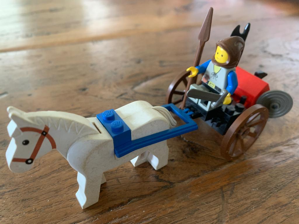 Lego vintage 6010 Supply wagon (met handleiding), Ophalen of Verzenden, Gebruikt, Complete set, Lego