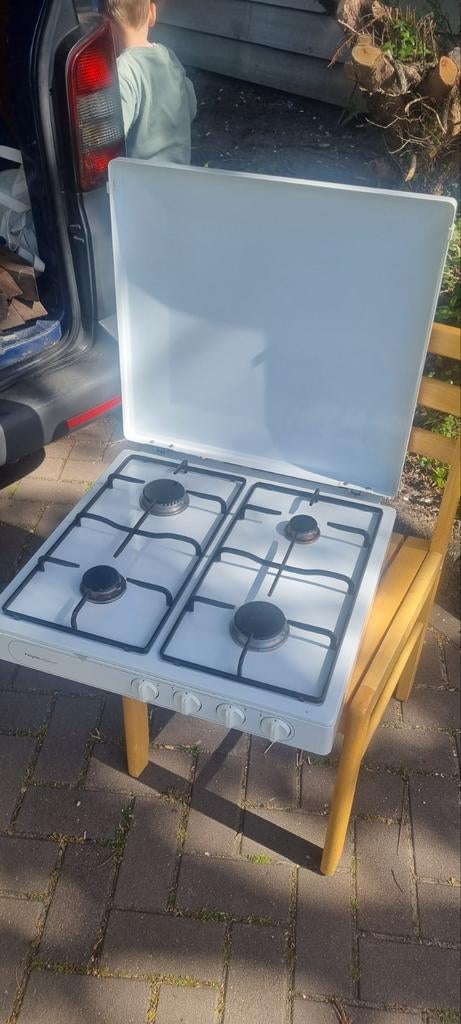 Pelgrim 4 pits gasstel, Ophalen, Vrijstaand, Gas, 4 kookzones