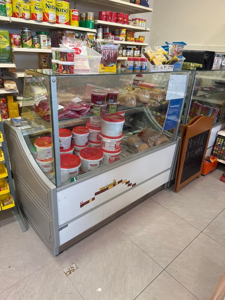 2 koelvitrines, 85 tot 120 cm, 200 liter of meer, 60 cm of meer, Ophalen of Verzenden