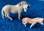 Schleich Fjord merrie en veulen, Ophalen of Verzenden, Zo goed als nieuw, Paard, Beeldje of Figuurtje
