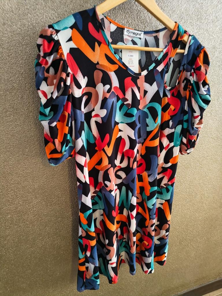 Prachtig Magna tuniek met pofmouwtjes - Maat 40-42, Overige kleuren, Maat 42/44 (L), Nieuw, Ophalen of Verzenden