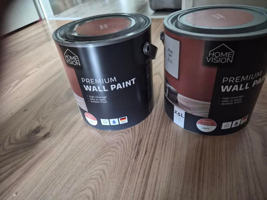 2 emmers verf, Doe-het-zelf en Verbouw, Verf, Beits en Lak, Ophalen of Verzenden, Nieuw, Wit