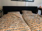 Boxspring 160x200 incl Texeler dekbed, Ophalen, Gebruikt, Zwart, Tweepersoons