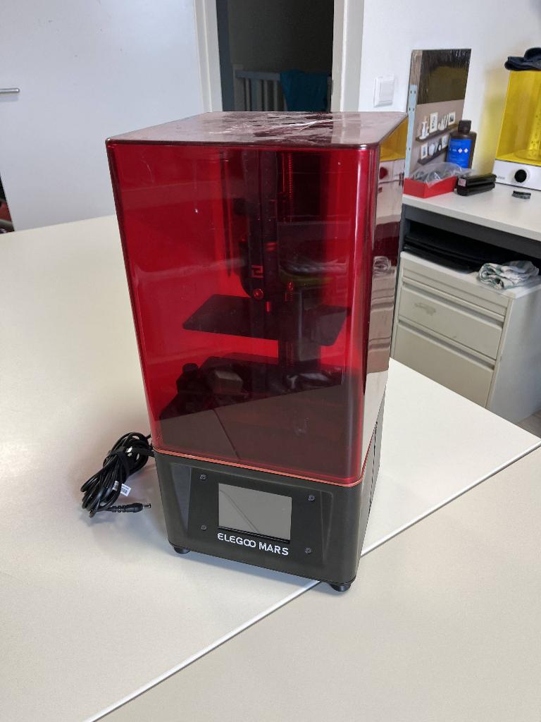 Elegoo Mars Printer met Elegoo Mercury plus set, Computers en Software, 3D Printers, Gebruikt, Resin/Hars, Ophalen