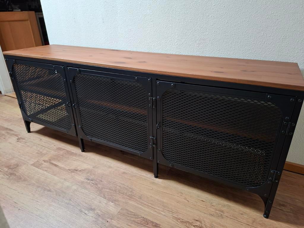 Mooie stevige meubel met industriële look, Ophalen of Verzenden, Gebruikt