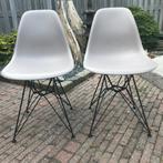 2  Vitra DSR Eames plastic chair design stoel, Huis en Inrichting, Stoelen, Gebruikt, Wit, Ophalen of Verzenden, Nvt