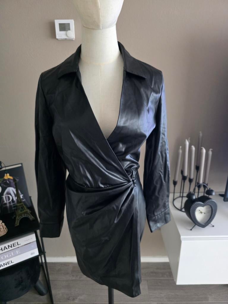 Zara leren jurk xs, Kleding | Dames, Jurken, Nieuw, Ophalen of Verzenden, Maat 34 (XS) of kleiner, Boven de knie