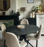 Ikea mariedamm ronde eettafel met marmer look, Ophalen of Verzenden, Zo goed als nieuw, Rond, 100 tot 150 cm