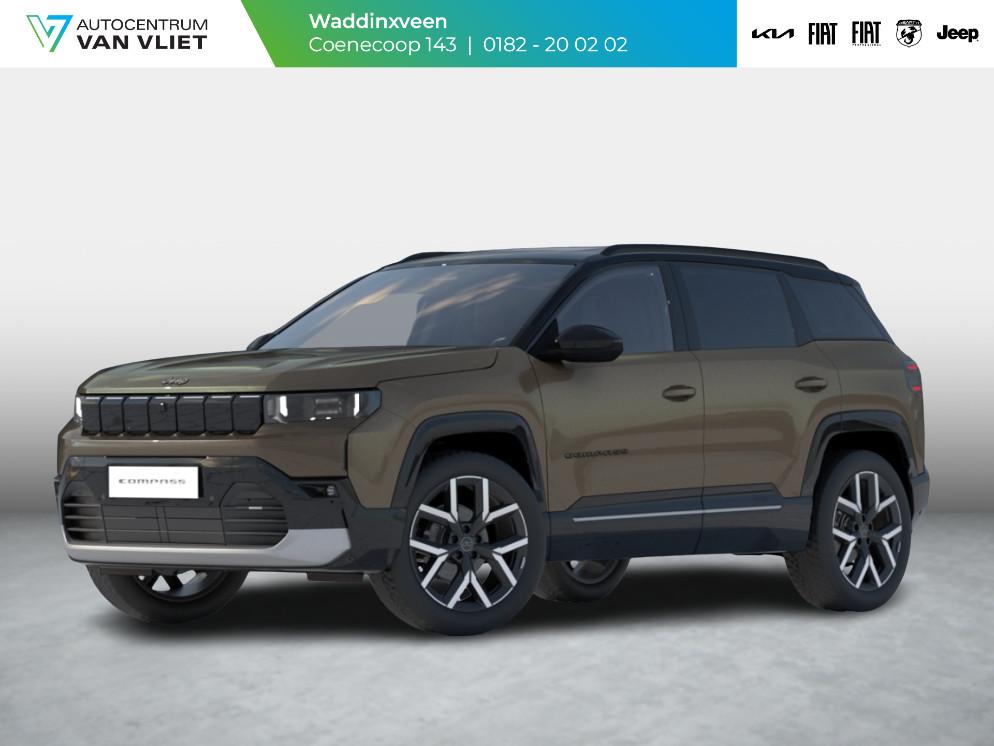 Jeep Compass First Edition 74 kWh | Beschikbaar voor proefri, Auto's, Jeep, 12 maanden, 213 pk, Adaptive Cruise Control, Grijs