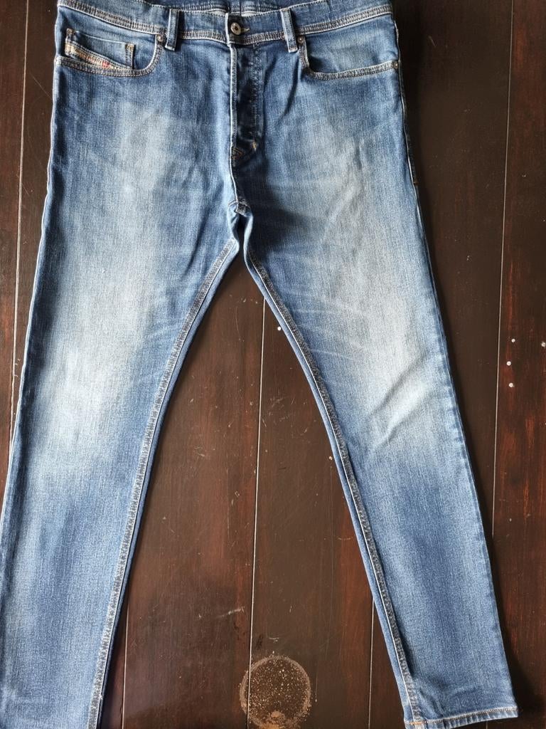 ZGAN CLASSIC DIESEL TEPPHAR SLIM CARROT STRETCH JEANS 36/32, W36 - W38 (confectie 52/54), Diesel, Blauw, Ophalen of Verzenden
