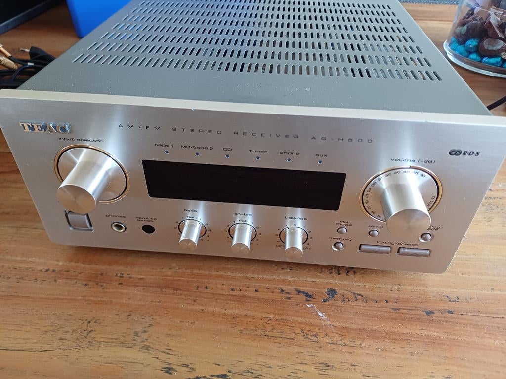TEAC AG-H500 Stereo receiver met afstandsbediening, Ophalen of Verzenden, Minder dan 60 watt, Overige merken